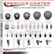 Service Caster 3'' SS Gray Poly Wheel Swivel 1-1/2'' Expanding Stem Caster Set 2 Brakes, 4PK SCC-SSEX20S314-PPUB-2-TLB-2-112 - alternate 2